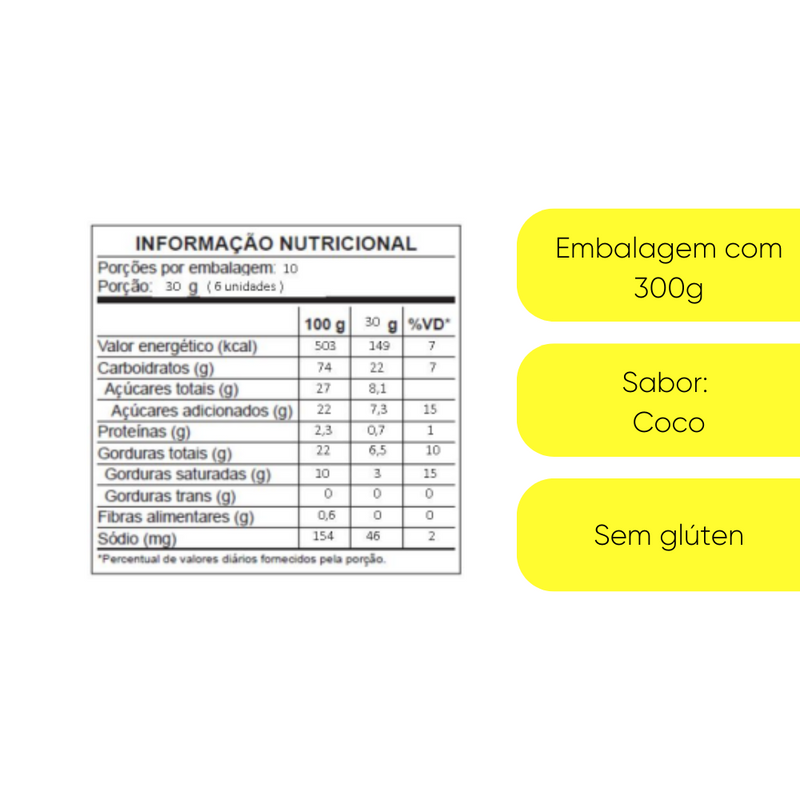 Sequilhos Coco 300gr Vale D'ouro