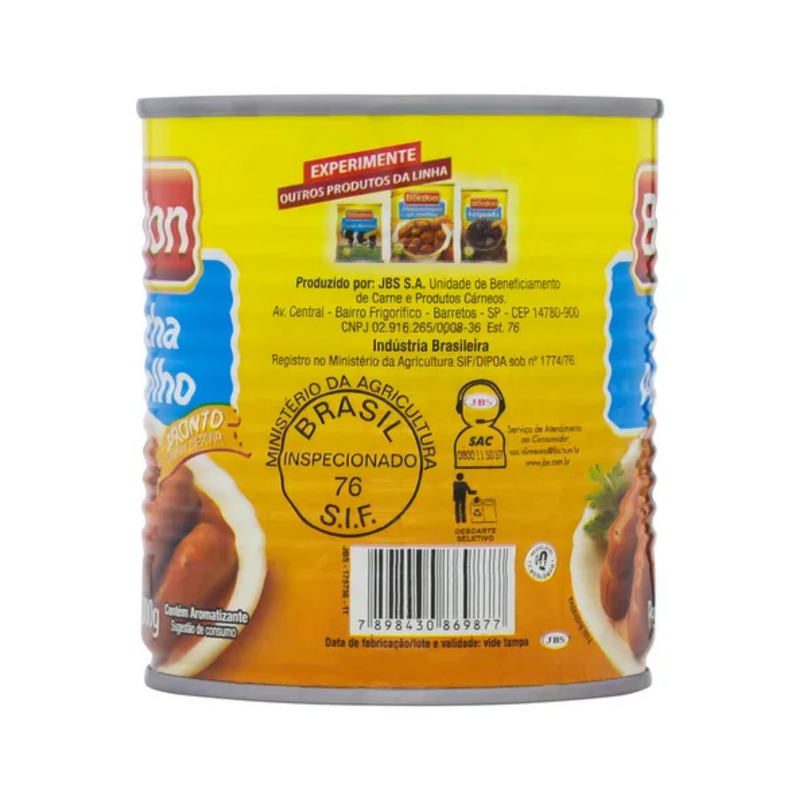 Salsicha ao Molho Bordon Lata 300g
