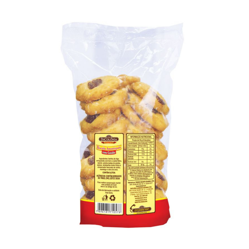 Bisc.amanteigado C/ Goiaba DaColônia 250g