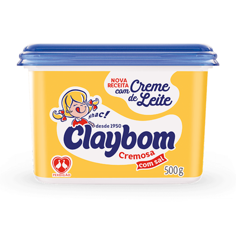 Margarina Cremosa com Sal Claybom Pote 500g