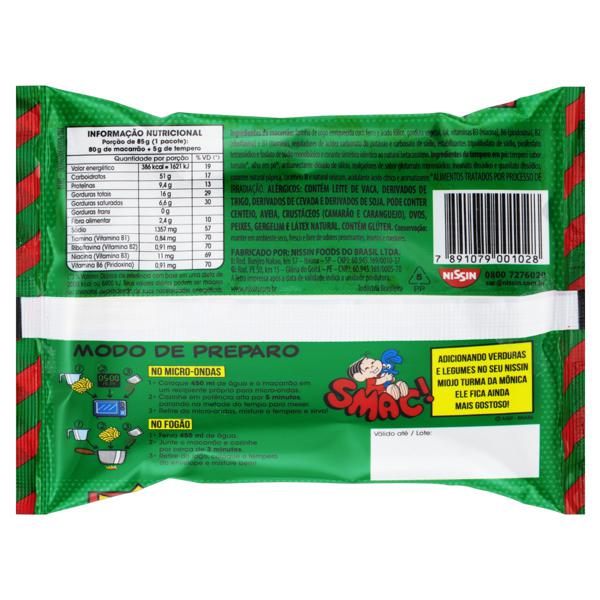 MACARRÃO INSTANTÂNEO NISSIN LAMEN SUAVE TOMATE 85G