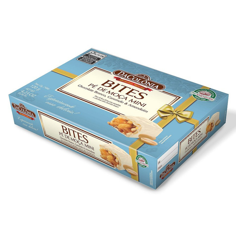Pé De Moca Bites Chocolate Branco DaColônia 120g