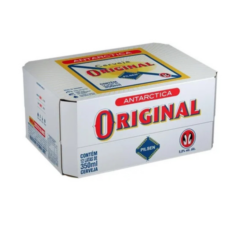 Cerveja Antártica Original Pilsenclara lata 350ml  Cx 12un