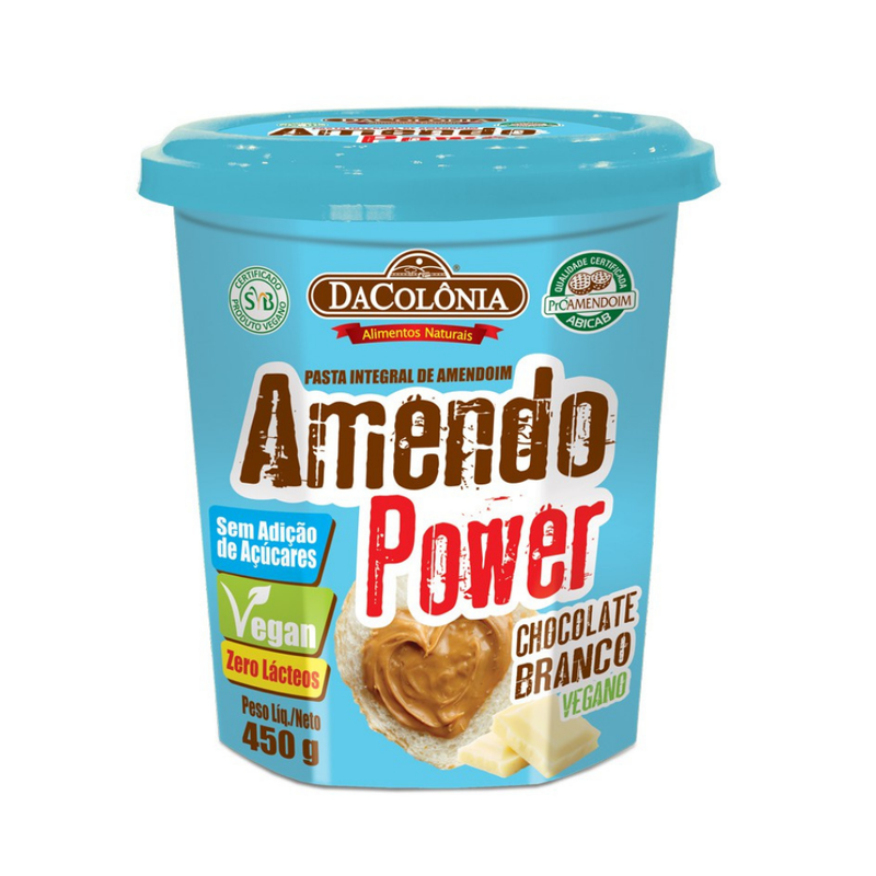 Amendopower C/ Chocolate Branco DaColônia 450g