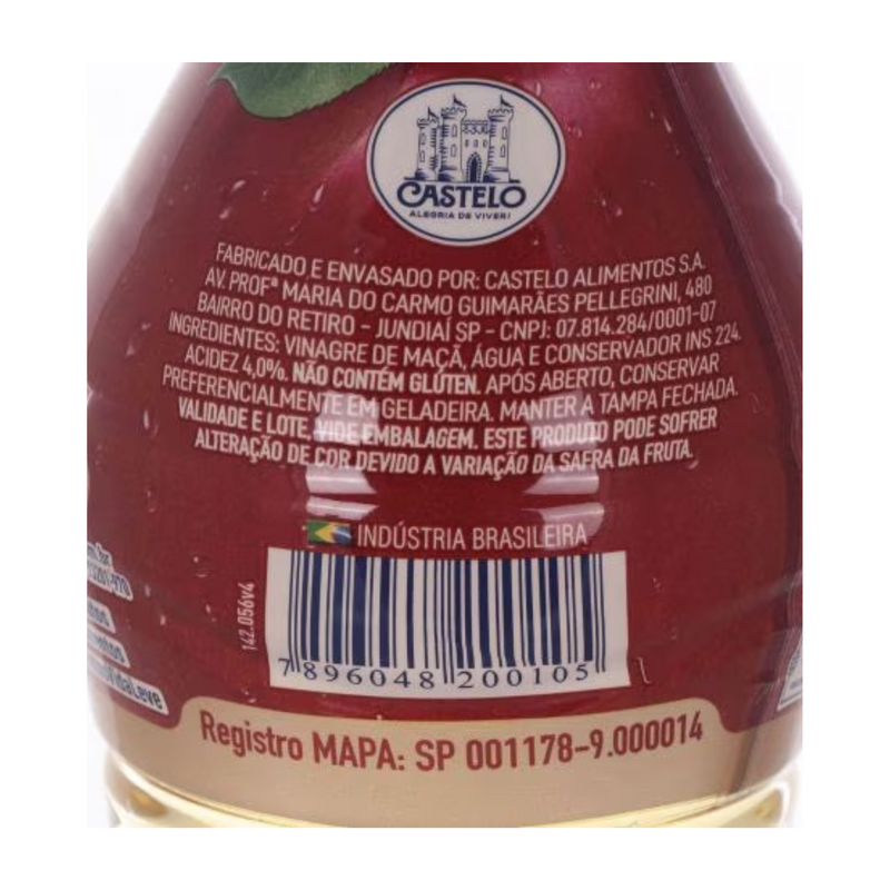 Vinagre  De Maçã 750 Ml - Castelo