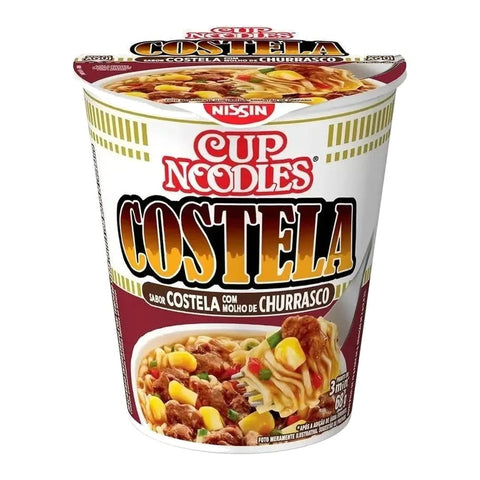 Macarrão Instantâneo Cup Noodles 68G - Nissin - COSTELA