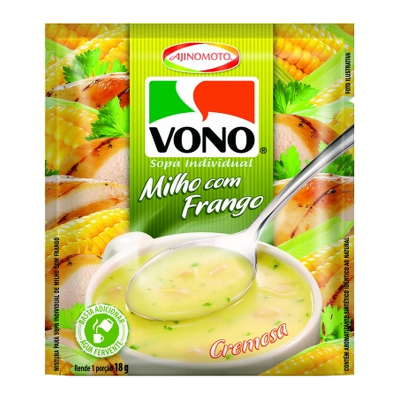Sopa Vono Milho com Frango Pacote com 18g
