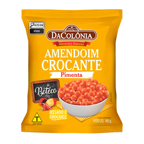Amendoim Crocante Pimenta 90g- DaColônia