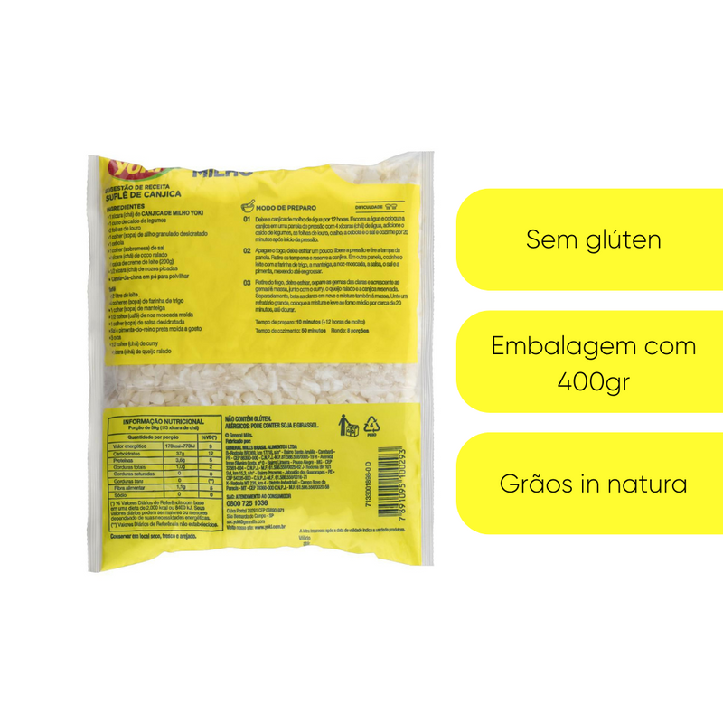 CANJICA CRISTAL YOKI 400G