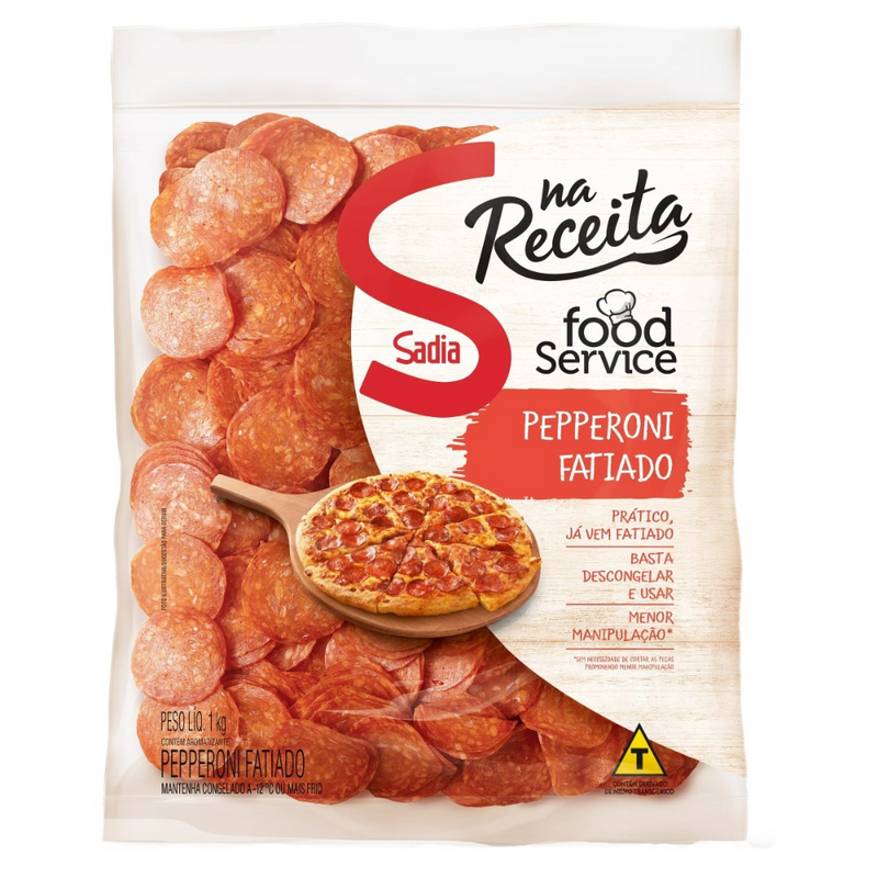 Salame Pepperoni Fatiado Sadia 1kg - Food Service