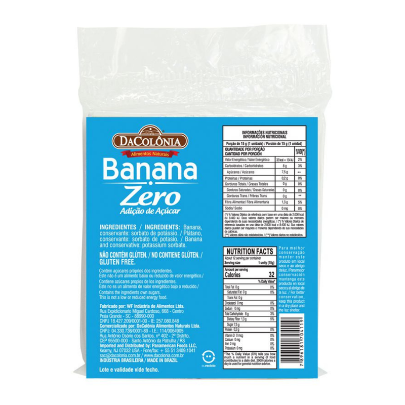 Banana Zero DaColônia 180gr - DaColônia