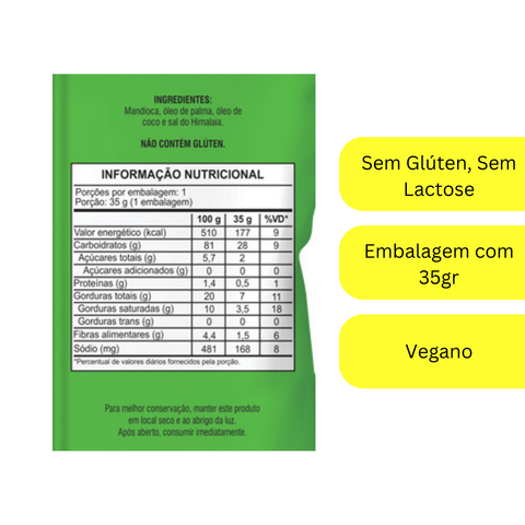 Chips de Mandioca 35g DaCôlonia