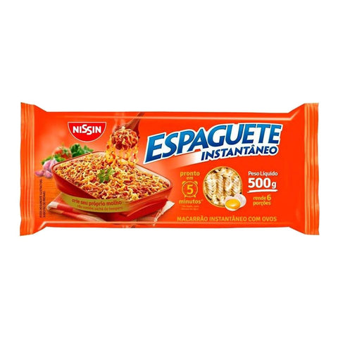 Macarrão Instantâneo Nissin Espaguete 5 minutos 500gr