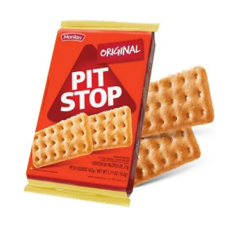 Biscoito Pit Stop Original 137g - KIT 6UN