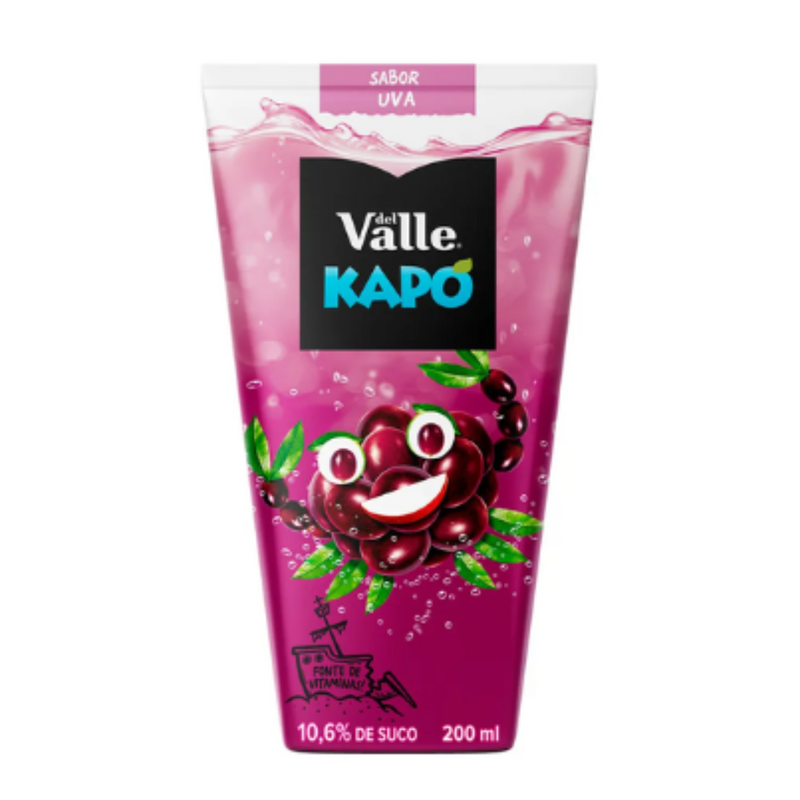 SUCO KAPO DEL VALLE 200ML UVA