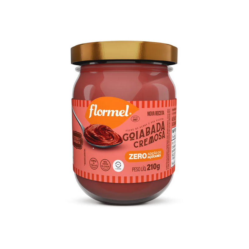 Goiabada Cremosa FLORMEL Zero Açúcar 210g