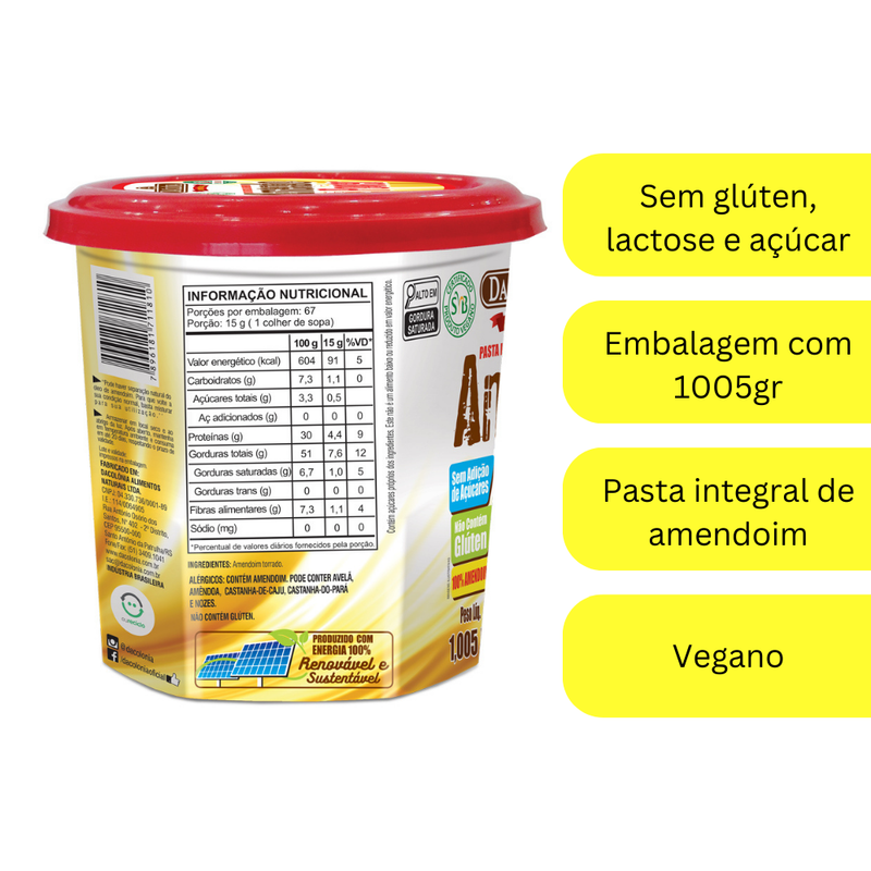 Amendopower Pasta De Amendoim Pote DaColônia 1.005g