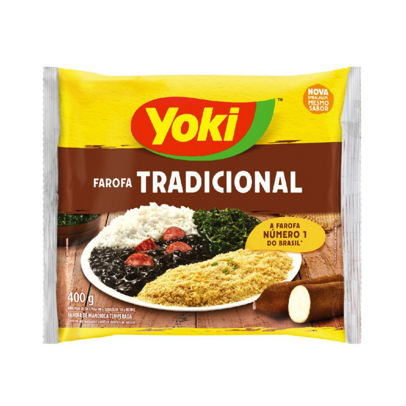FAROFA MANDIOCA TEMPERADA YOKI 400G