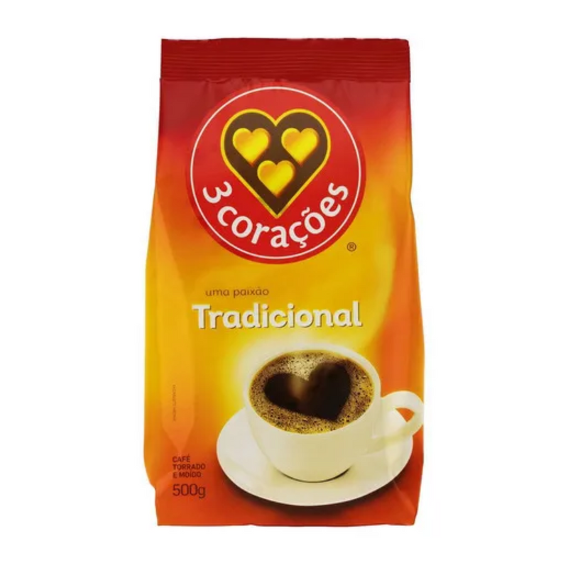 Café em pó 3 Corações Tradicional 500g