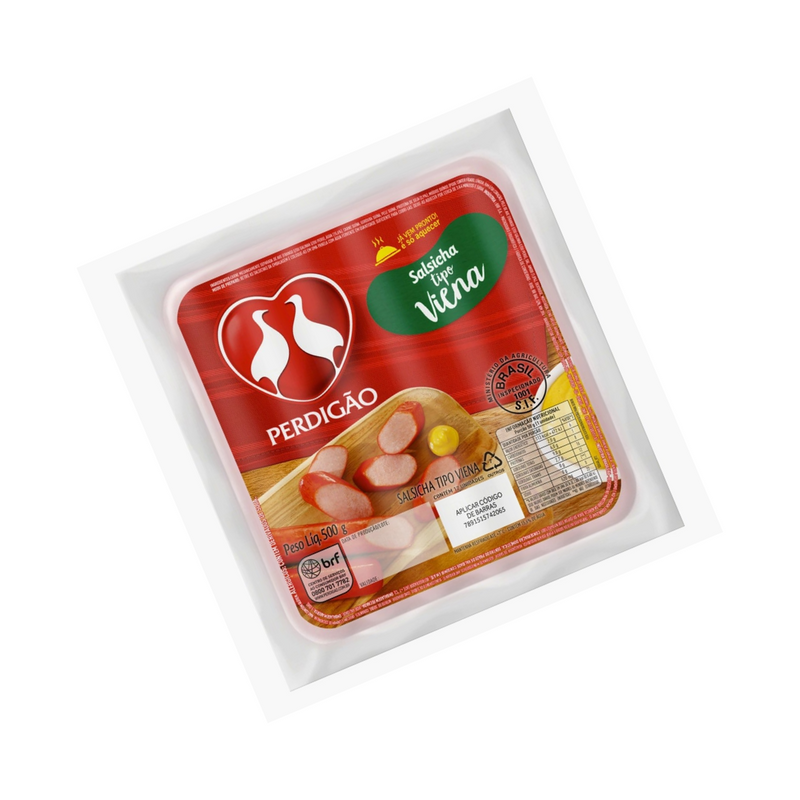 SALSICHA PERDIGAO T.VIENA 500G