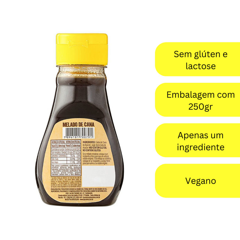 Melado Dacolonia Bisnaga 250gr