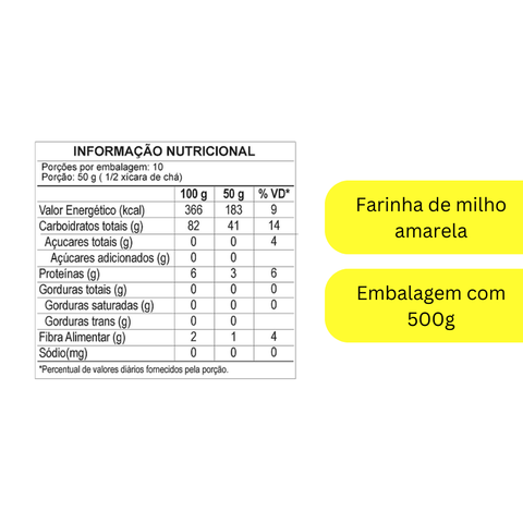 Farinha Milho Amarela da Terrinha 500g
