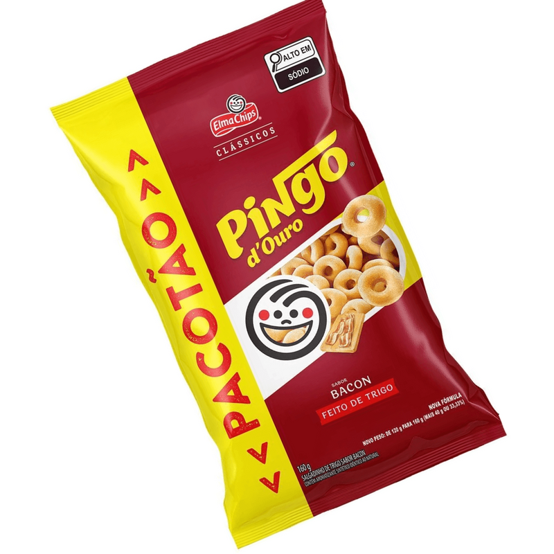 Salgadinho Elma Chips Pingo Douro Bacon 160g