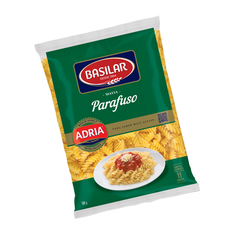 Macarrão Parafuso Basilar Semolado 500g