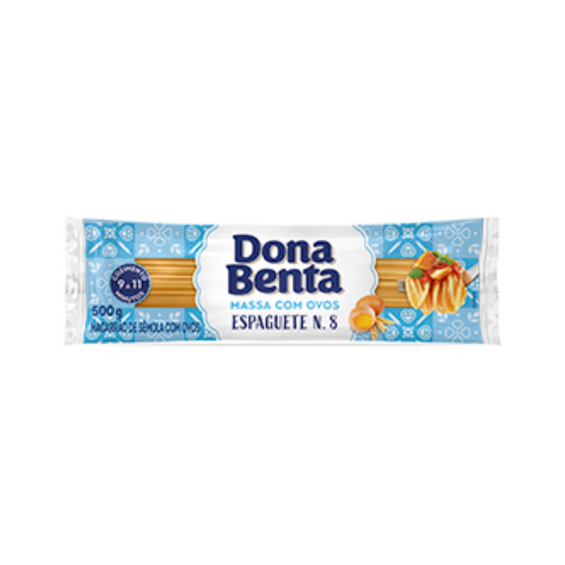 Macarrão DONA BENTA C/Ovos Espaguete Pacote 500g