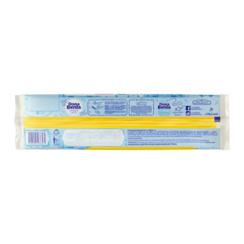 Macarrão DONA BENTA C/Ovos Espaguete Pacote 500g