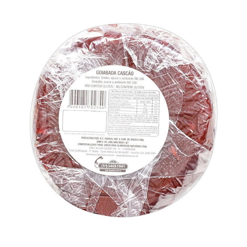 GOIABADA CASCAO REDONDA 500G  - DACOLÔNIA