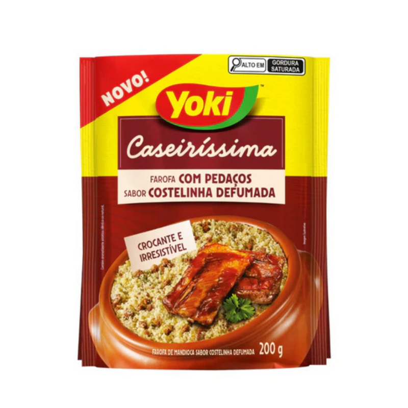 Farofa Sabor Costelinha Yoki 200g