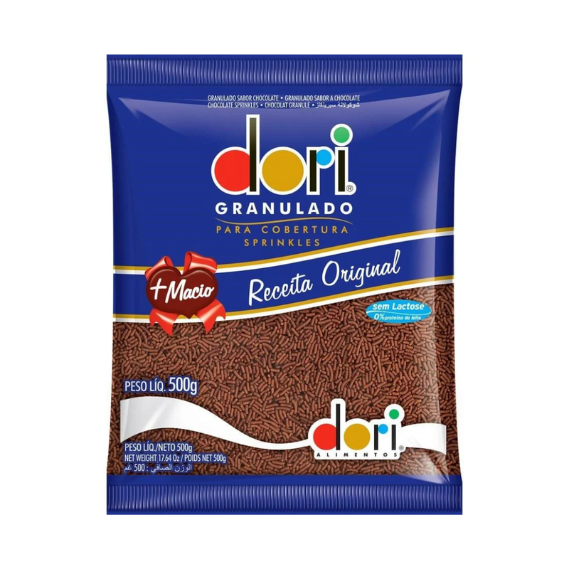 Pacote Chocolate Granulado Original Dori - 500g