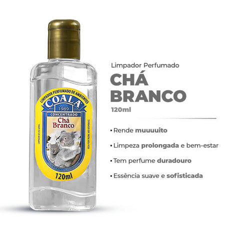 Coala Essências - Limpador Perfumado de Ambientes - CHÁ BRANCO- 120 ml