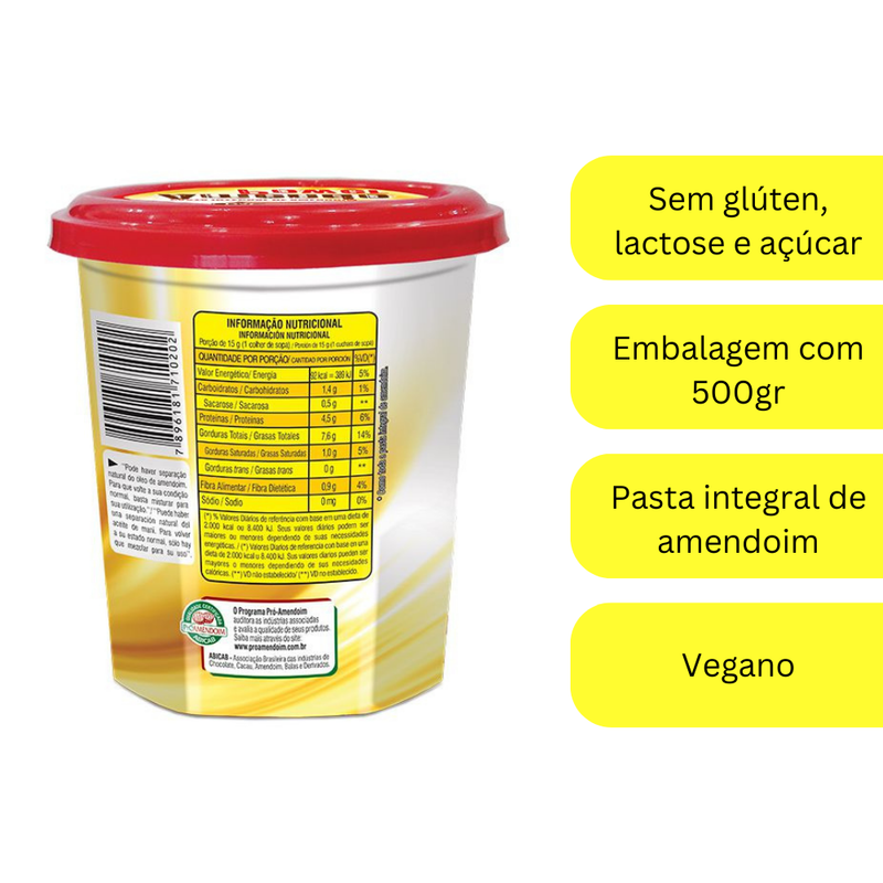 Amendopower Pasta De Amendoim DaColônia 500g