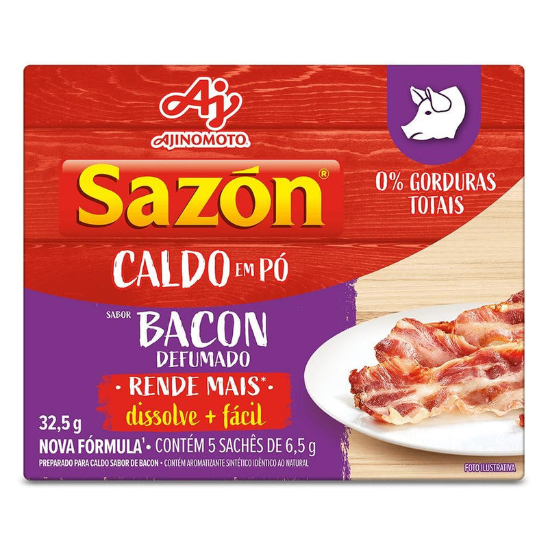 Caldo Em Pó Bacon Sazón 32,5 G