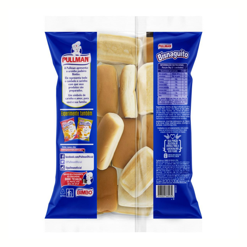 Bisnaguinha Bisnaguito Tradicional Pullman 300g