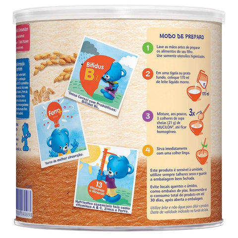 Mucilon Cereal Infantil Nestle Arroz & Aveia 400 Gr