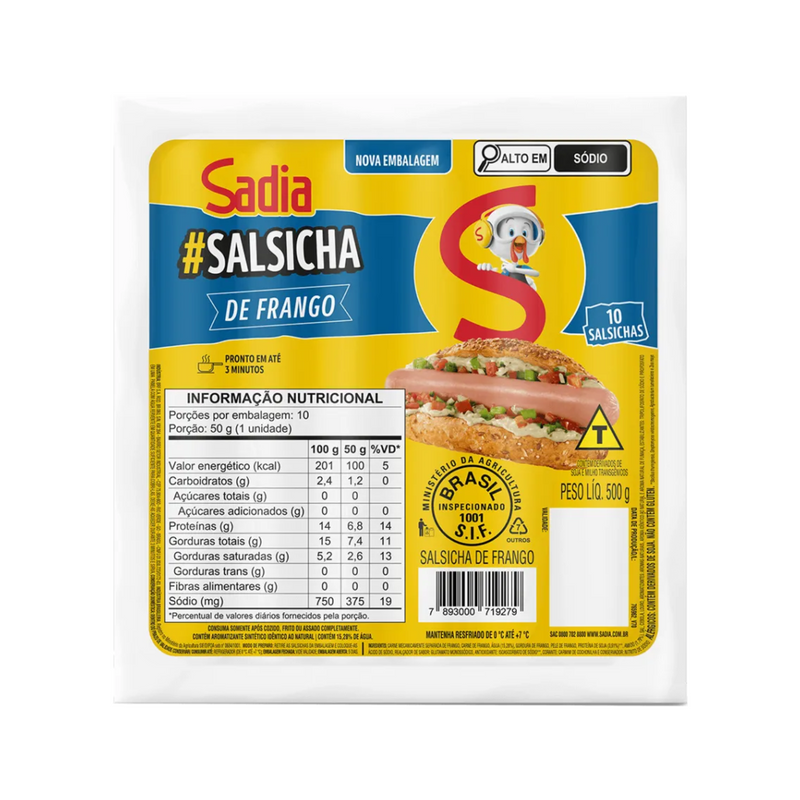 Sadia - Salsicha de Frango 500g