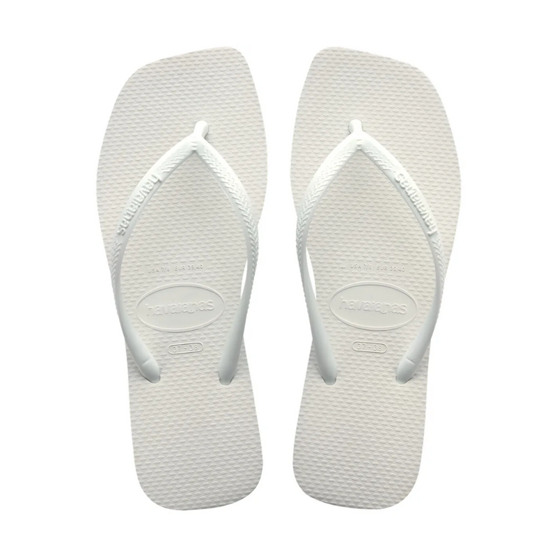 Sandalia Havaianas Slim square branca 37/38 PAR