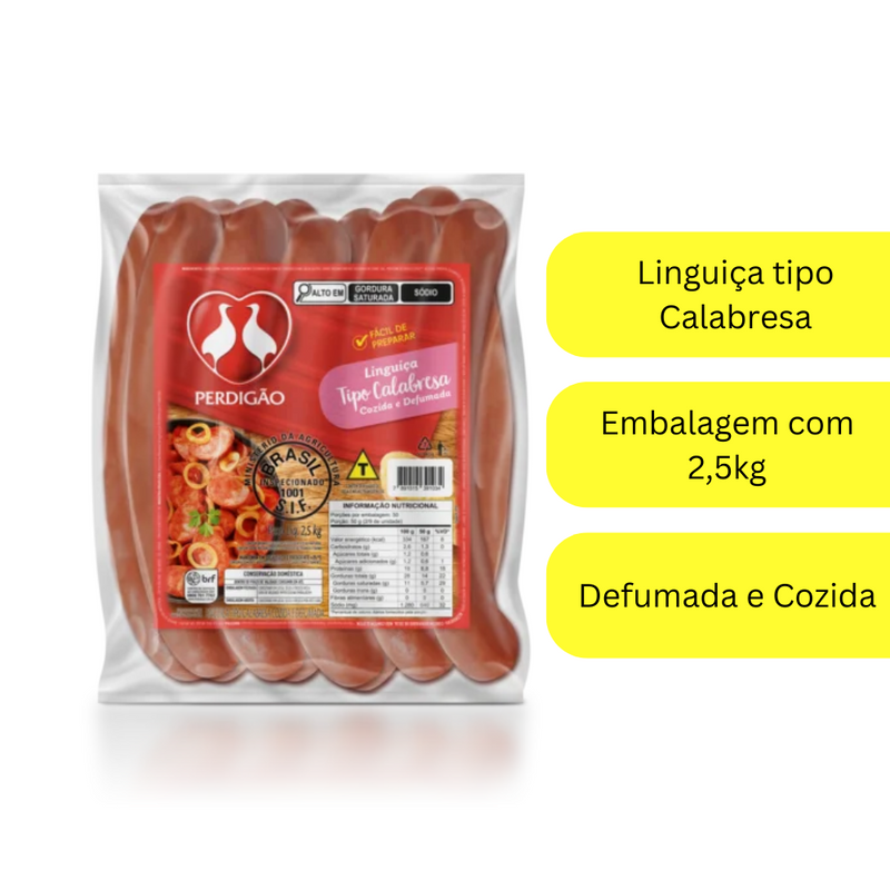 Linguiça Calabresa Perdigão 2,5kg