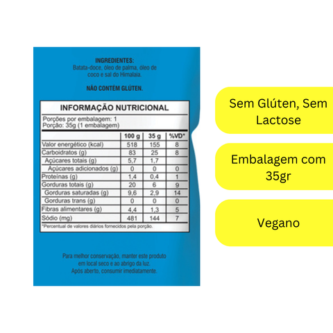 Chips De Batata Doce 35g