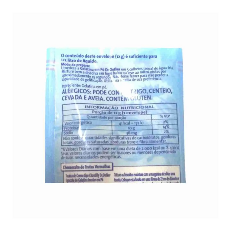 GELATINA DR OETKER S/SABOR 24G BCA