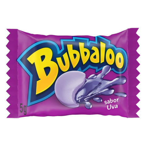 Chiclete Bubbaloo Uva 300g Caixa 60un - Bubbaloo