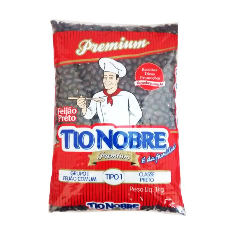 FEIJÃO PRETO TIO NOBRE 1KG