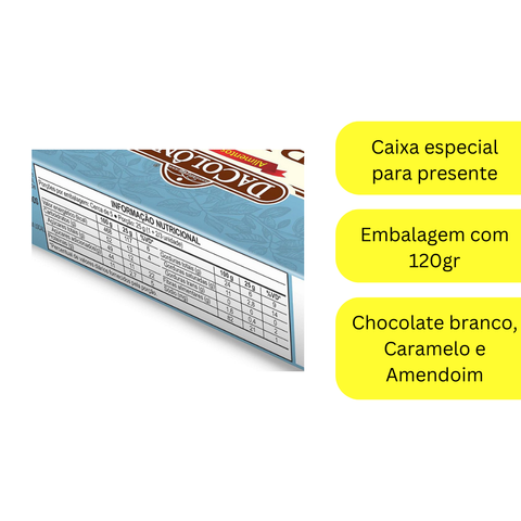 Pé De Moca Bites Chocolate Branco DaColônia 120g