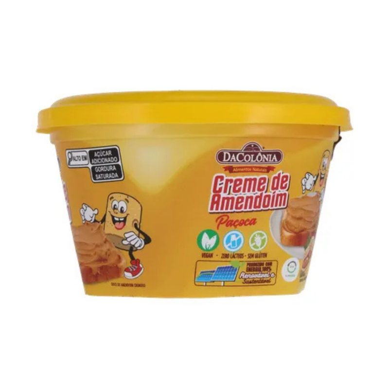 Creme De Amendoim Sabor Paçoca Dacolônia Vegan 200g