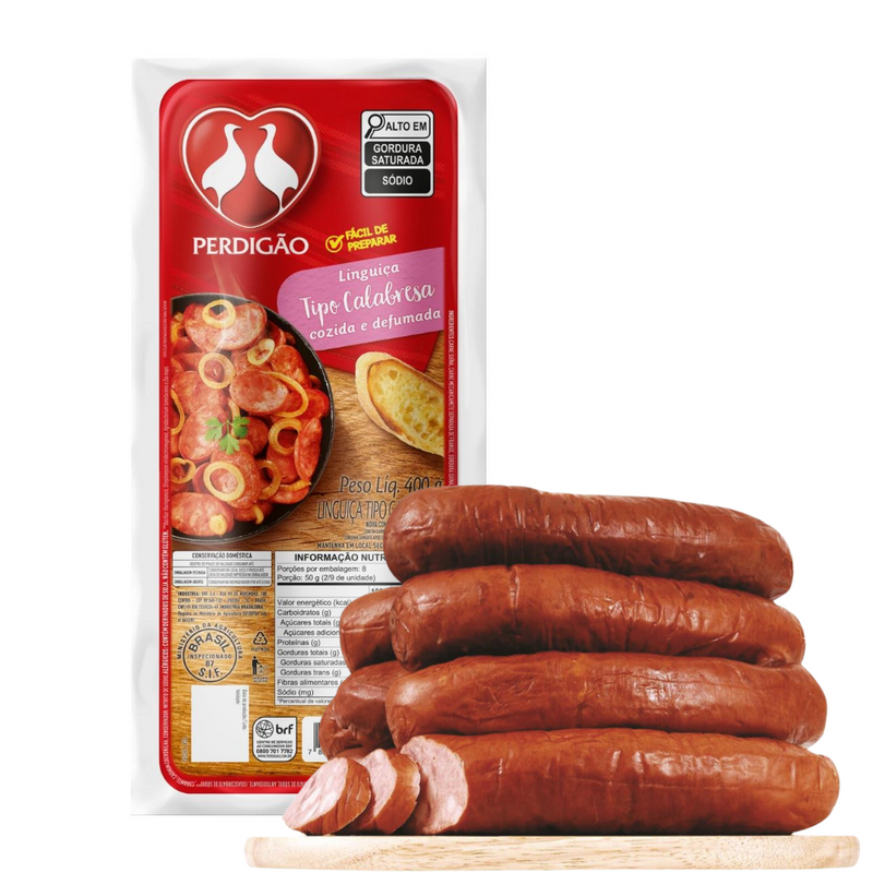 Linguiça Calabresa Defumada Cozida Perdigão 400gr