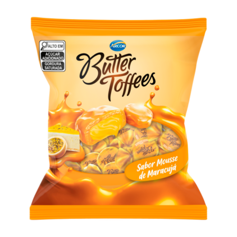 Bala Butter Toffees Maracujá 400g