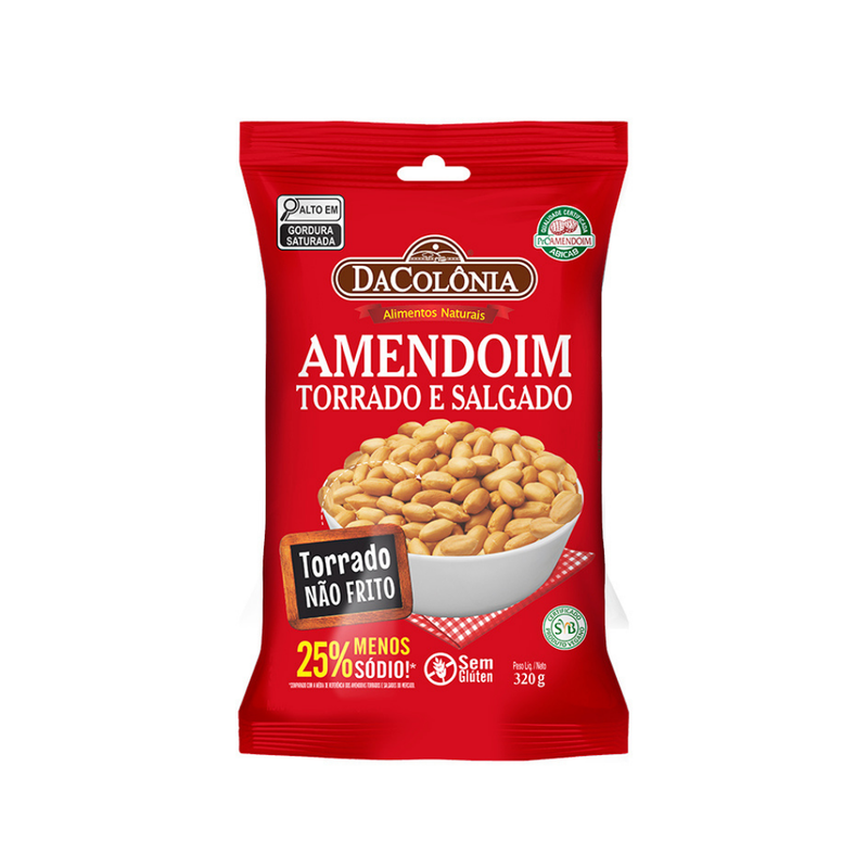 Amendoim Salgado DaColônia 320g